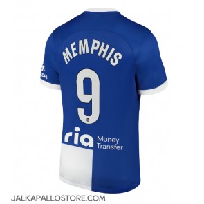 Atletico Madrid Memphis Depay #9 Vieraspaita 2023-24 Lyhythihainen